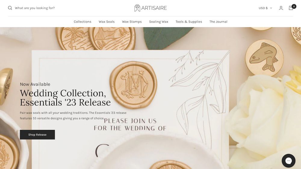 shopify store Artisaire