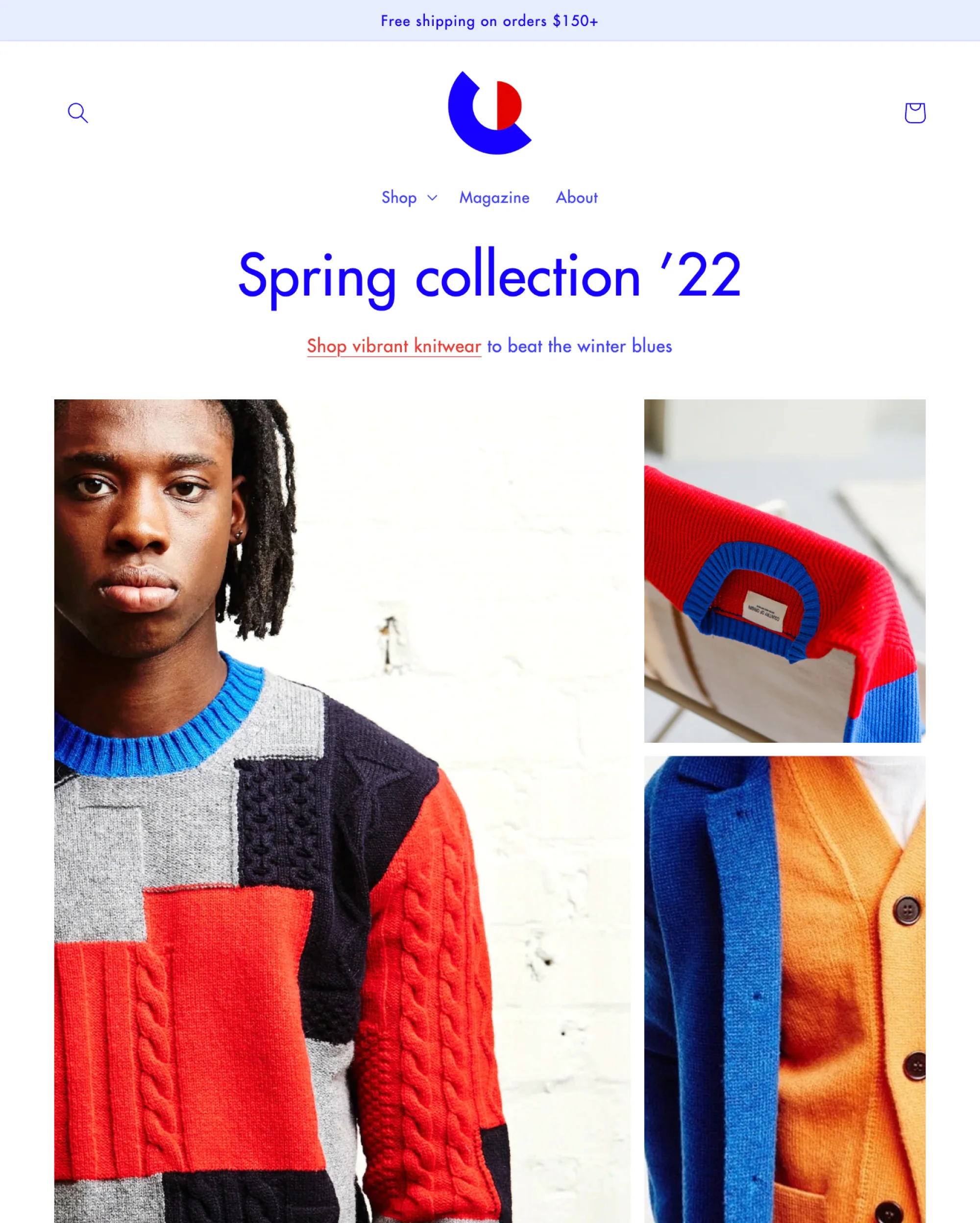 Shopify免费模板 - Colorblock