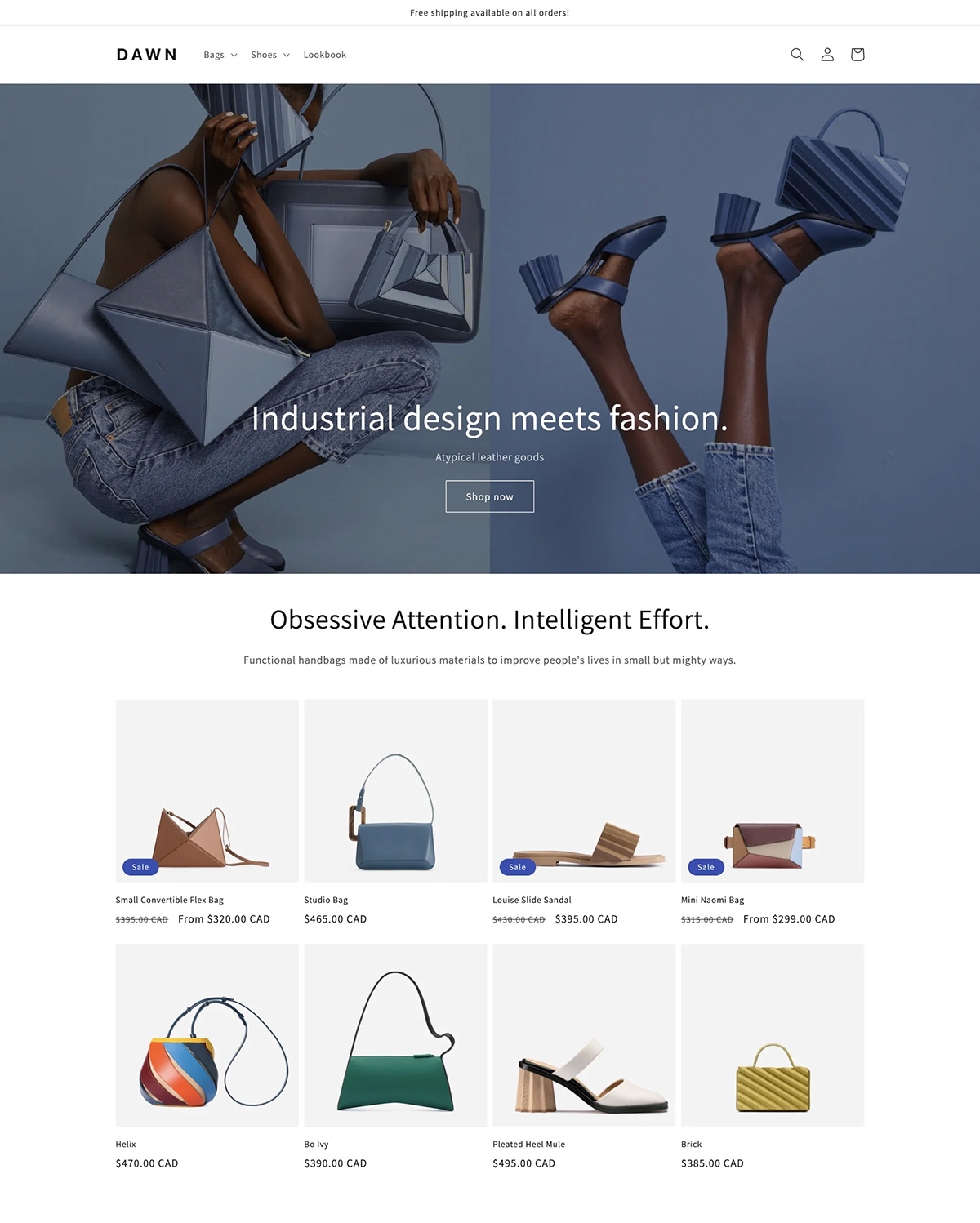 Shopify免费模板 - Dawn