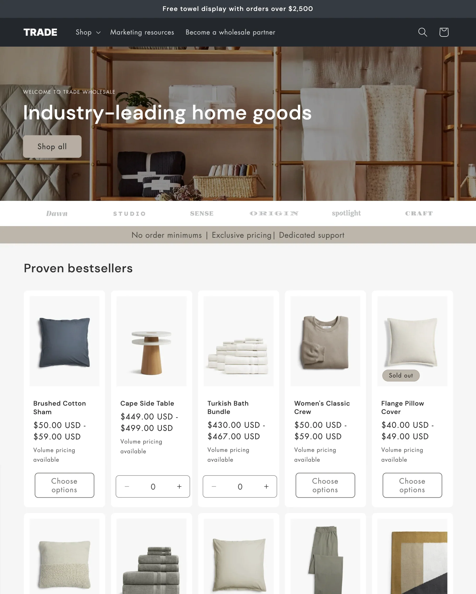 Shopify免费模板 - Trade